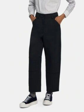Theory Project Cotton‑Wool Twill Five‑Pocket Cargo Pant — Black — Size 2 — NWT